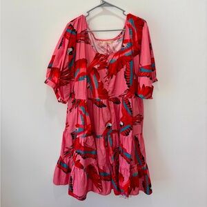 Parrot dress with pockets!